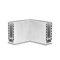 Profil en U aluminium pour garde corps fixation au sol Fixation au sol Profils aluminium pour 