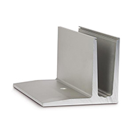 Accessoires Inox Profil en U aluminium pour garde corps fixation au sol dcale Angle intrieur
