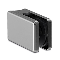 Accessoires Inox Systme complet de pince  verre carre 45x65mm en inox 304 pour 42,4mm Syst