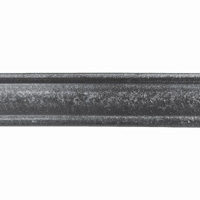 Crosse de dpart 40x8mm longueur 400x180mm profile forge Crosse Main courante profile