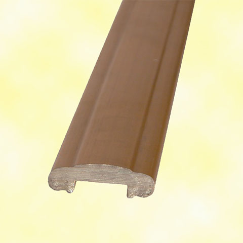Profil, Barres Main courante laiton 45x12mm longueur 2,25m non polie