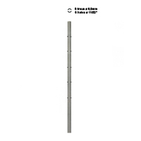 Accessoires Inox Poteau de dpart acier INOX316 hauteur 1m Poteau 42,4mm de dpart taraud mon