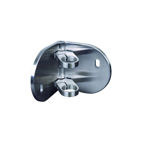 Platine articule et anneaux de serrage INOX304 Fixation  l`anglaise Fixations pour tubes INOX