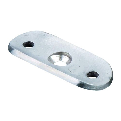 Patte support de main courante 42,4mm INOX304 Patte pour support inox304 Support de main coura