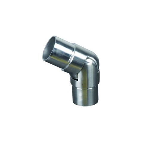 Connecteur orientable 135  180 42,4mm INOX304 Connecteur tube rond INOX304 Connecteurs de tu