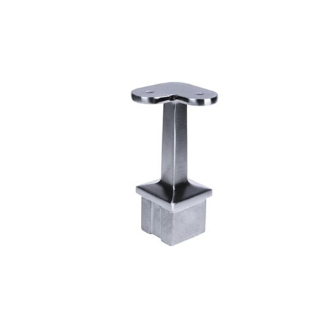 Support d`angle 90 de main courante 40x40mm et poteau 40x40mm INOX316 Support pour poteau inox