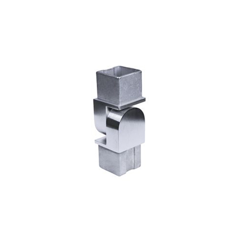 Connecteur orientable 40x40mm INOX316 Connecteur tube carr INOX316 Connecteurs de tube INOX