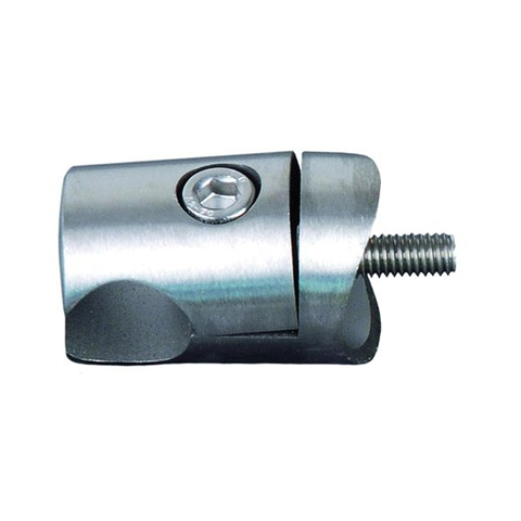 Pince  tle 42,4mm pour profil d`encadrement 10mm INOX304 Profil, raccord et pinces Encadrem