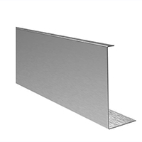 Profil aluminium pour garde coprs fixation  l`anglaise verre 12,76mm Pices pour fixation  l`