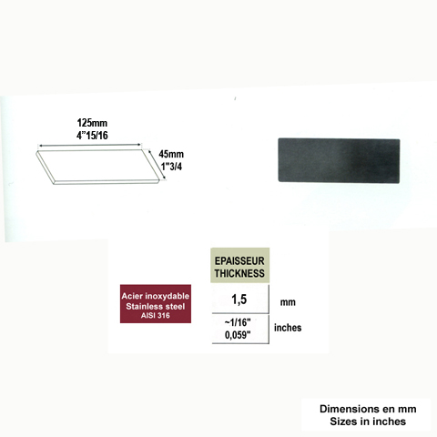 Plaque de finition latrale pour profil aluminium Pices pour fixation  l`anglaise Garde-corp