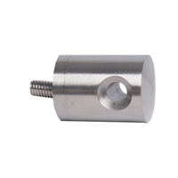 Accessoires Inox Connecteur en applique pour cble 4mm sur tube 42,4mm Connecteur en applique