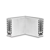 Cache de finition de profil en U aluminium pour garde corps en verre Pices pour habillage pro