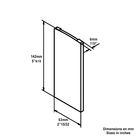 Cache de finition de profil en U aluminium pour garde corps en verre Pices pour habillage pro