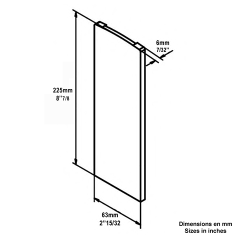 Cache de finition de profil en U aluminium pour rampant d`escalier Pices pour habillage profi