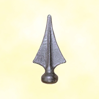 Accessoires Fer Forg Pointe de lance effile 24 Pointe de lance triangle 124mm Pointe de lanc