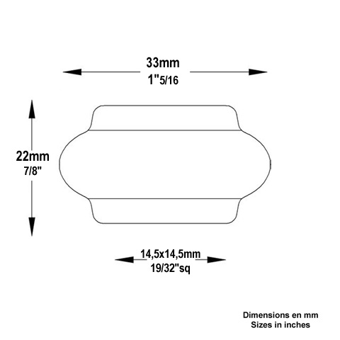 Garniture courte  souder 14x14mm En acier  souder Garniture et manchon