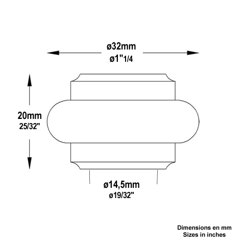 Garniture courte  bloquer 14mm En acier  bloquer Garniture et manchon