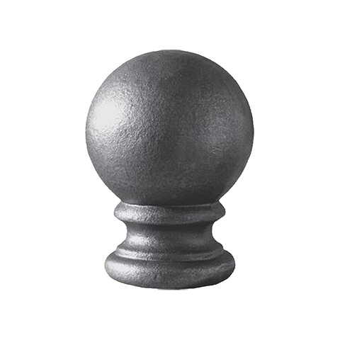 Boule escalier forge H125mm Pommeau acier Boule et pommeau