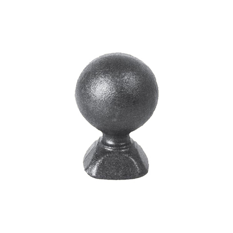 Boule escalier acier forge H45mm Pommeau acier Boule et pommeau