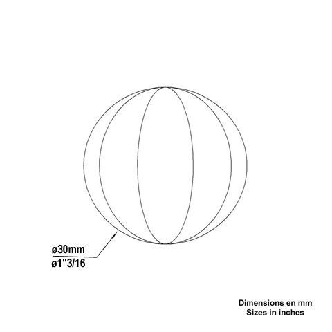 Bille boule  facette  30mm Boule  facettes Boule, Bille de forge