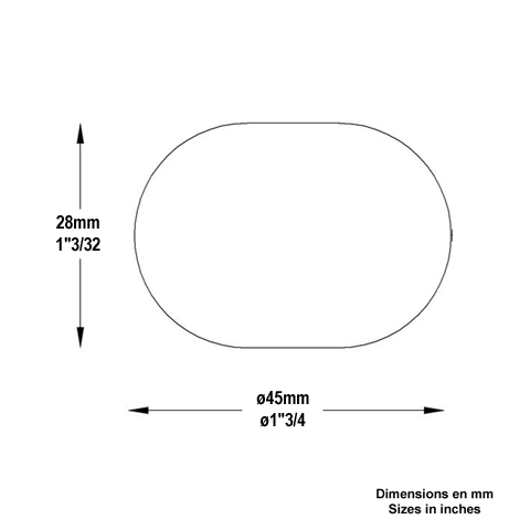 Boule mplate forge 45x28mm Boule lisse Boule, Bille de forge