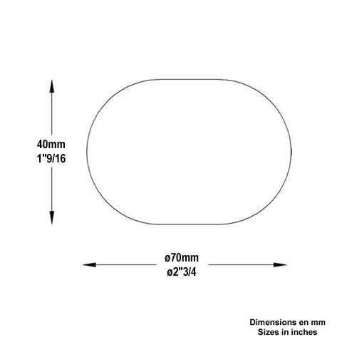 Boule mplate forge 70x40mm Boule lisse Boule, Bille de forge