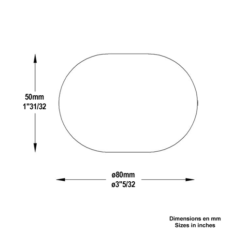 Boule mplate forge 80x50mm Boule lisse Boule, Bille de forge