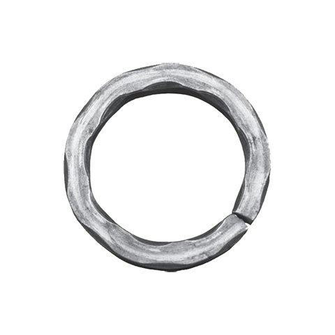 Cercle fer forg 110mm 14x14mm En acier ferm Cercle