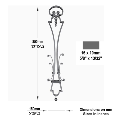 Panneau dco H850 16x10 Panneau dco Panneau dcoratif