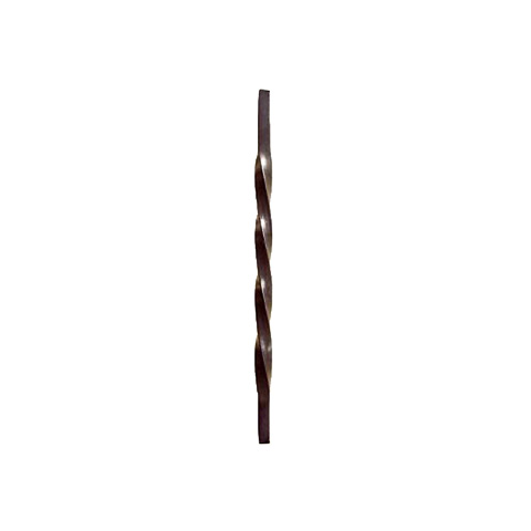 Balustre torsad H350mm 12x12mm Acier torsad Balustre