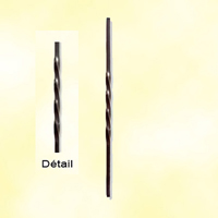 Accessoires Fer Forg Balustre torsad H900mm 12x12mm Balustre torsad H350mm 12x12mm Balustr