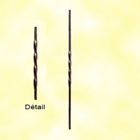 Accessoires Fer Forg Balustre torsad H900mm 12x12mm Balustre torsad H350mm 12x12mm Balustr