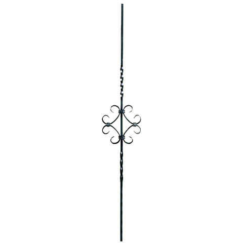 Balustre assembl H900mm 12x12mm Acier assembl Balustre