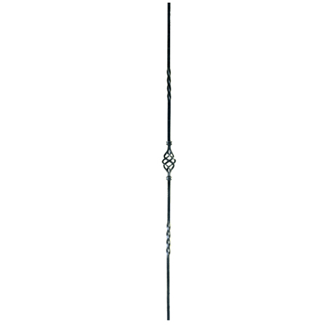 Balustre pigne H900mm 12x12mm Acier assembl Balustre