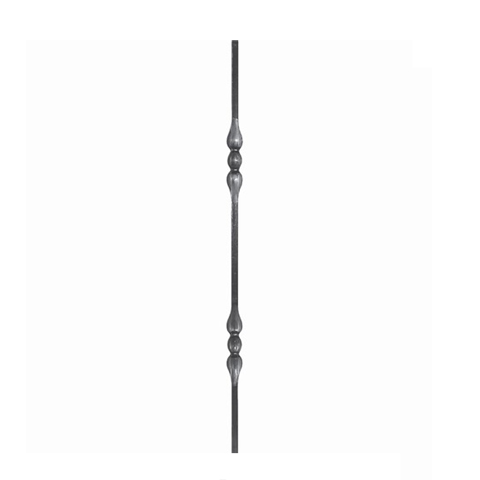 Balustre forg H900mm 14x14mm Acier forg Balustre