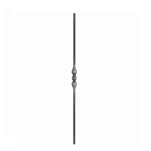 Balustre forg H900mm 14x14mm Acier forg Balustre