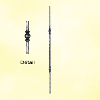 Accessoires Fer Forg Balustre martel H950mm 14x14 Balustre martel H950mm 14x14mm Balustre 