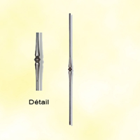 Accessoires Fer Forg Balustre forg H900mm 14x14mm Balustre forg H1000mm 14mm Balustre forg