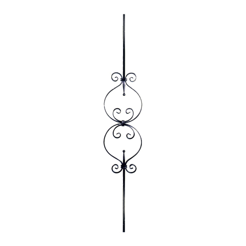 Balustre  motifs H900mm 12x12mm Acier assembl Balustre