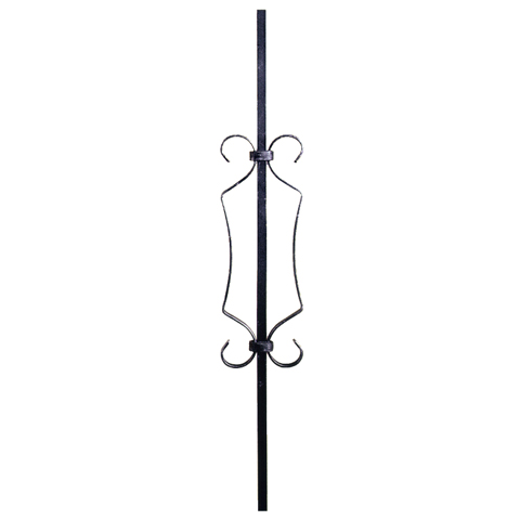 Balustre  motifs H900mm 12x12mm Acier assembl Balustre