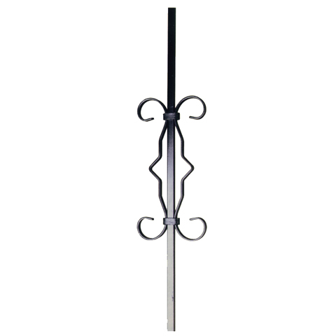 Balustre  motifs H900mm 12x12mm Acier assembl Balustre