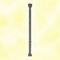 Accessoires Fer Forg Poteau colonne H2500mm Poteau colonne H3183mm Tube de poteau 80mm cannel