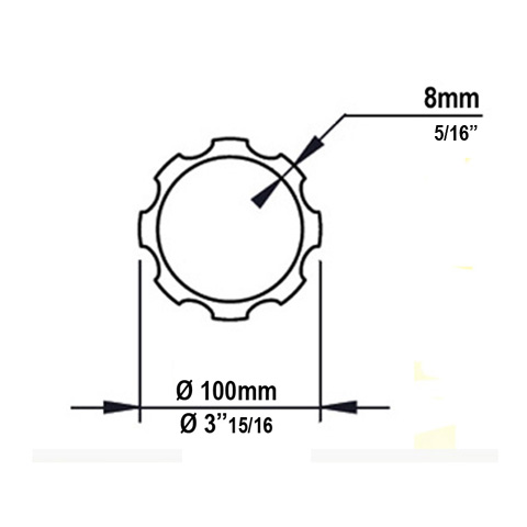 Tube de poteau 100mm cannel H3000mm Elments de poteaux pices dtaches Poteau colonne