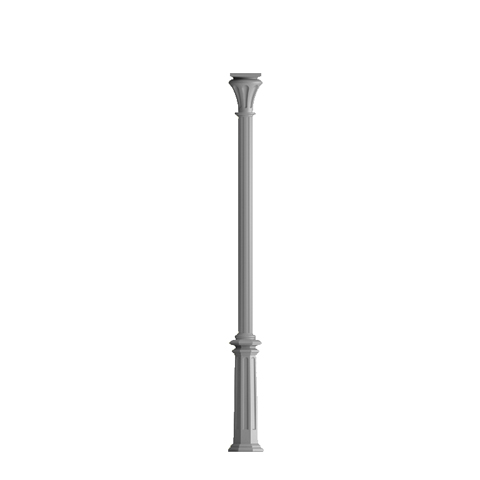 Accessoires Fer Forg Poteau colonne 80mm cannel H2735mm Poteau colonne 80mm cannel H2735mm