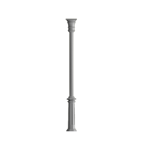 Poteau colonne 100mm lisse H3235mm Poteau lisse fonte d`alu Poteau colonne