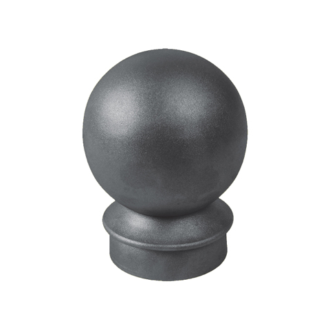 Accessoires Fer Forg Boule de potelet de rue en acier 90mm pour tube de 66x76mm