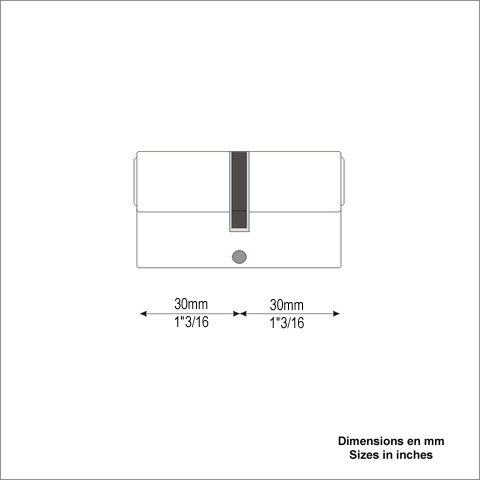 Cylindre europen 30+30mm Cylindre Divers accessoires