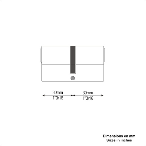 Cylindre europen 30+30mm Cylindre Divers accessoires