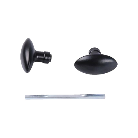 Jeu de boutons de porte aluminium poxy noir carr de 6x6mm Bouton Divers accessoires