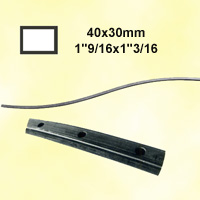 Accessoires de Portail Cintre en forme de chapeau gendarme 40x8mm pour portails Cintre en forme